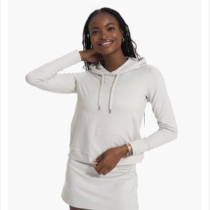 New Vuori Halo Essential Hoodie in Salt Heather, Size M